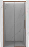 Mexen Rox Duschschiebetür 105 cm, transparent, gebürstetes Kupfer - 8C2-105-000-65-00