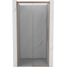 Mexen Rox Schiebeduschtür 125 cm, transparent, gebürstetes Kupfer - 8C2-125-000-65-00