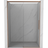 Mexen Rox Schiebetüren für Dusche 140 cm, transparent, gebürstetes Kupfer - 8C2-140-000-65-00