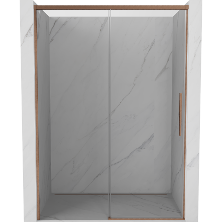 Mexen Rox Schiebetüren für die Dusche 145 cm, transparent, gebürstetes Kupfer - 8C2-145-000-65-00