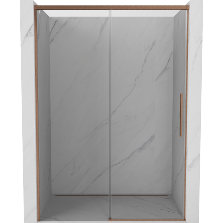 Mexen Rox Schiebetür-Duschkabine 160 cm, transparent, gebürstetes Kupfer - 8C2-160-000-65-00
