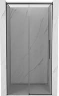 Mexen Rox Schiebetür für Dusche 115 cm, transparent, gebürstet Gun Gray - 8C2-115-000-66-00
