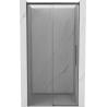Mexen Rox Schiebeduschtür 125 cm, transparent, gebürstetes Gun Gray - 8C2-125-000-66-00