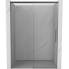 Mexen Rox Schiebetür für die Dusche 145 cm, transparent, gebürstetes Gun Gray - 8C2-145-000-66-00