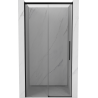 Mexen Rox Schiebetür-Duschabtrennung 105 cm, transparent, schwarz - 8C2-105-000-70-00