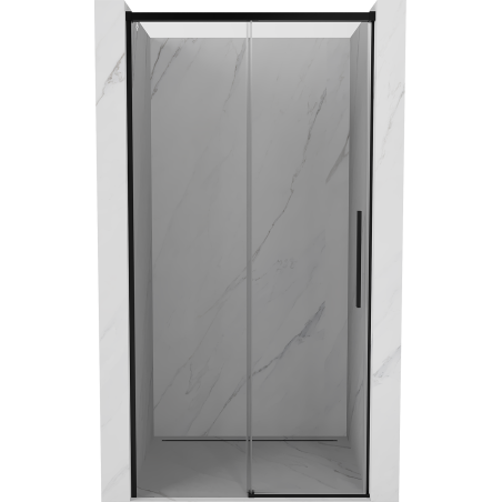 Mexen Rox Schiebetüren für Duschkabine 110 cm, transparent, schwarz - 8C2-110-000-70-00