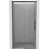Mexen Rox Schiebetür Duschwand 125 cm, transparent, schwarz - 8C2-125-000-70-00