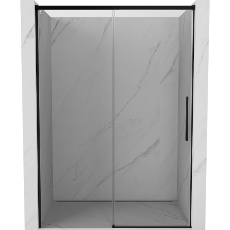 Mexen Rox Schiebetüren für die Dusche 140 cm, transparent, schwarz - 8C2-140-000-70-00