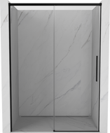 Mexen Rox Schiebetüren für Dusche 160 cm, transparent, schwarz - 8C2-160-000-70-00