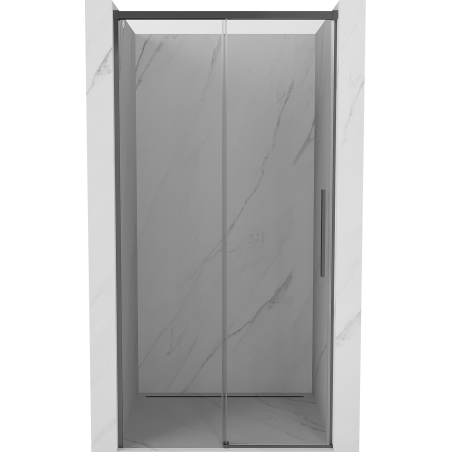 Mexen Rox Schiebetür-Duschabtrennung 120 cm, transparent, Gun Metal - 8C2-120-000-95-00