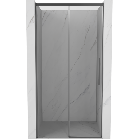 Mexen Rox Schiebetür 130 cm, transparent, Gun Metal - 8C2-130-000-95-00