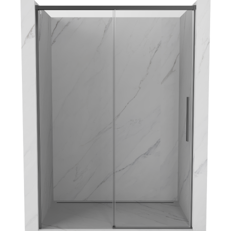 Mexen Rox Schiebetür für Dusche 160 cm, transparent, Gun Metal - 8C2-160-000-95-00