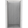 Mexen Rox Schiebetür Dusche 110 cm, transparent, gebürstetes Nickel - 8C2-110-000-97-00