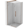 Mexen Rox Duschkabine Schiebetür 110 x 110 cm, transparent, Roségold - 8C2-110-110-60-00