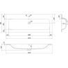 Mexen Orio Badezimmerschrank 120 cm mit Waschbecken Vela, 1 Schublade, graphit matt/weiß matt - 91A10-12023-1-BF66-W23M01