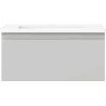 Mexen Orio 50 cm Badezimmerkommode mit Waschbecken Otis, 1 Schublade, grau matt/weiß matt - 91A10-05023-1-BF62-W18M01