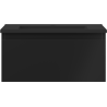 Mexen Orio Badezimmerschrank 50 cm mit Waschbecken Otis, 1 Schublade, schwarz matt - 91A10-05023-1-BF71-W18M71