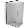 Mexen Rox Duschkabine schiebbar 155 x 85 cm, transparent, schwarz - 8C2-155-085-70-00