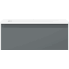 Mexen Orio Badezimmerschrank 60 cm mit Waschbecken Otis, 1 Schublade, Graphit matt/weiß matt - 91A10-06023-1-BF66-W18M01
