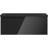 Mexen Orio Badezimmerschrank 60 cm mit Waschbecken Otis, 1 Schublade, schwarz glänzend/schwarz matt - 91A10-06023-1-BF70-W18M71