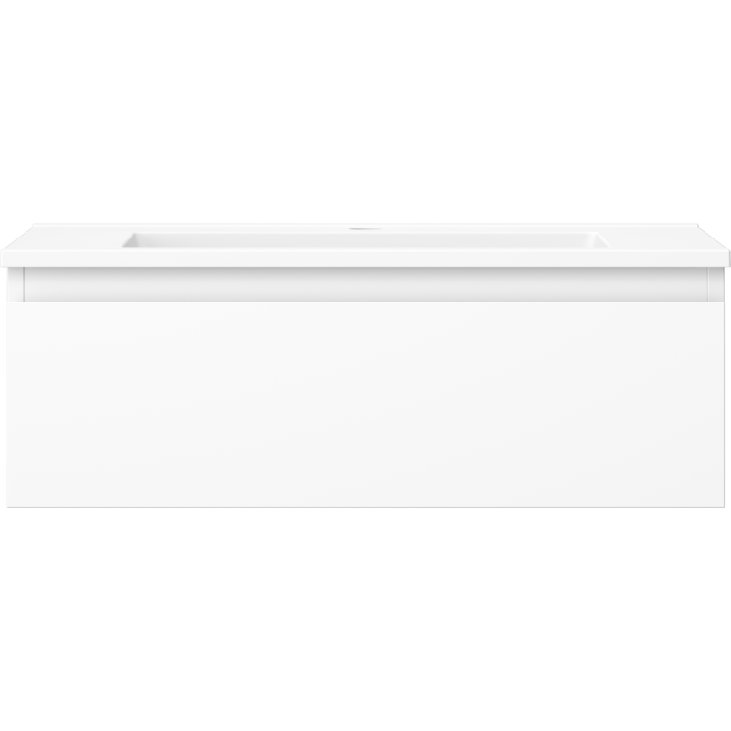 Mexen Orio Badezimmerschrank 70 cm mit Waschbecken Otis, 1 Schublade, weiß matt - 91A10-07023-1-BF01-W18M01