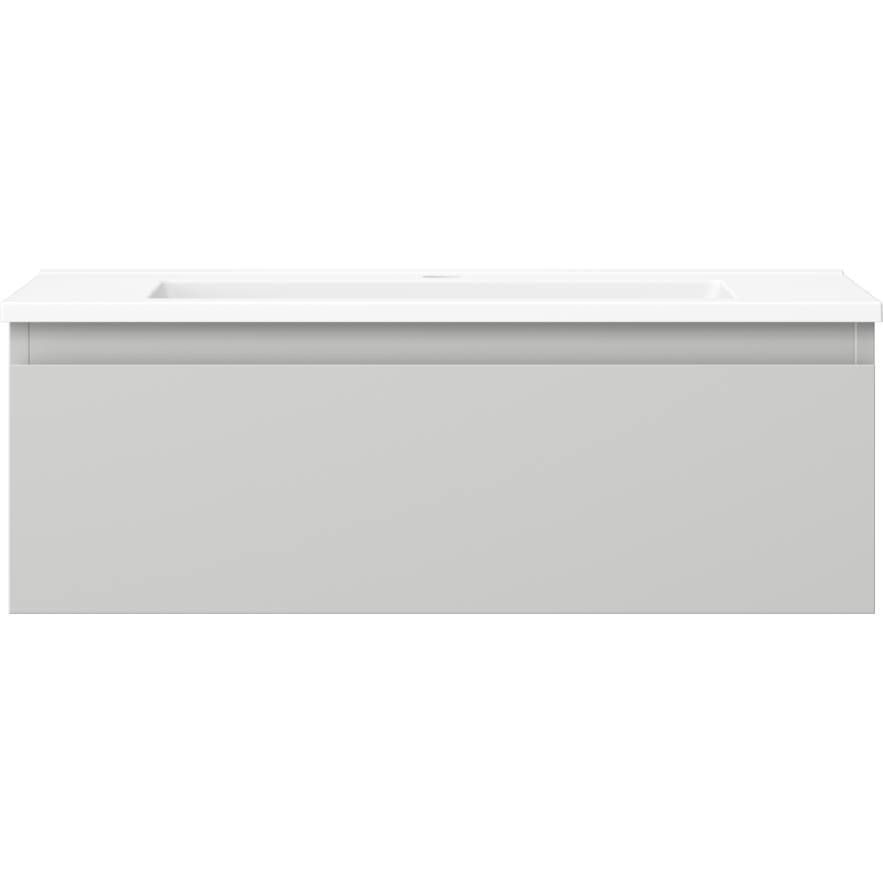 Mexen Orio 70 cm Badezimmerwaschtisch mit Waschbecken Otis, 1 Schublade, grau matt/weiß matt - 91A10-07023-1-BF62-W18M01
