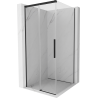 Mexen Rox Duschkabine Schiebetür 90 x 90 cm, transparent, schwarz - 8C2-090-090-70-00