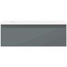 Mexen Orio Badezimmerschrank 70 cm mit Waschtisch Otis, 1 Schublade, Graphit matt/weiß matt - 91A10-07023-1-BF66-W18M01