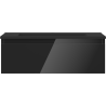 Mexen Orio Badezimmerschrank 70 cm mit Waschbecken Otis, 1 Schublade, schwarz glänzend/schwarz matt - 91A10-07023-1-BF70-W18M71