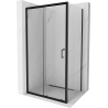 Mexen Apia 125 x 80 cm Schiebedusche, transparent, schwarz - 840-125-080-70-00