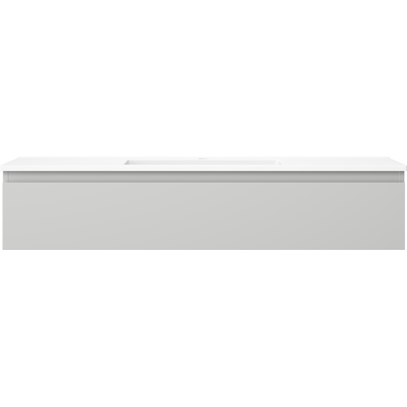 Mexen Orio 120 cm Badezimmermöbel mit Waschbecken Otis, 1 Schublade, Grau Matt/Weiß Matt - 91A10-12023-1-BF62-W18M01