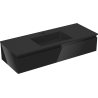 Mexen Orio Badezimmerschrank 120 cm mit Waschbecken Otis, 1 Schublade, Schwarz Glanz/Schwarz Matt - 91A10-12023-1-BF70-W18M71