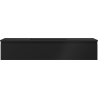 Mexen Orio Badezimmer-Unterschrank 120 cm mit Waschbecken Otis, 1 Schublade, schwarz matt - 91A10-12023-1-BF71-W18M71