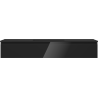 Mexen Orio Badezimmerschrank 140 cm mit Waschbecken Otis, 1 Schublade, schwarz glänzend/schwarz matt