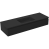 Mexen Orio Badezimmerschrank 140 cm mit Waschbecken Otis, 1 Schublade, schwarz matt - 91A10-14023-1-BF71-W18M71