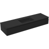 Mexen Orio Badezimmerschrank 160 cm mit Waschbecken Otis, 1 Schublade, Schwarz Matt - 91A10-16023-1-BF71-W18M71