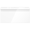 Mexen Orio Badezimmerschrank 50 cm mit Vela Waschbecken, 1 Schublade, weiß glänzend - 91A10-05023-1-BF00-W23M00