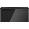 Mexen Orio Badezimmerschrank 50 cm mit Waschbecken Vela, 1 Schublade, Schwarz Glanz/Schwarz Matt - 91A10-05023-1-BF70-W23M71