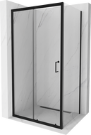 Mexen Apia Duschkabine, Schiebetür, 120 x 70 cm, transparent, schwarz - 840-120-070-70-00