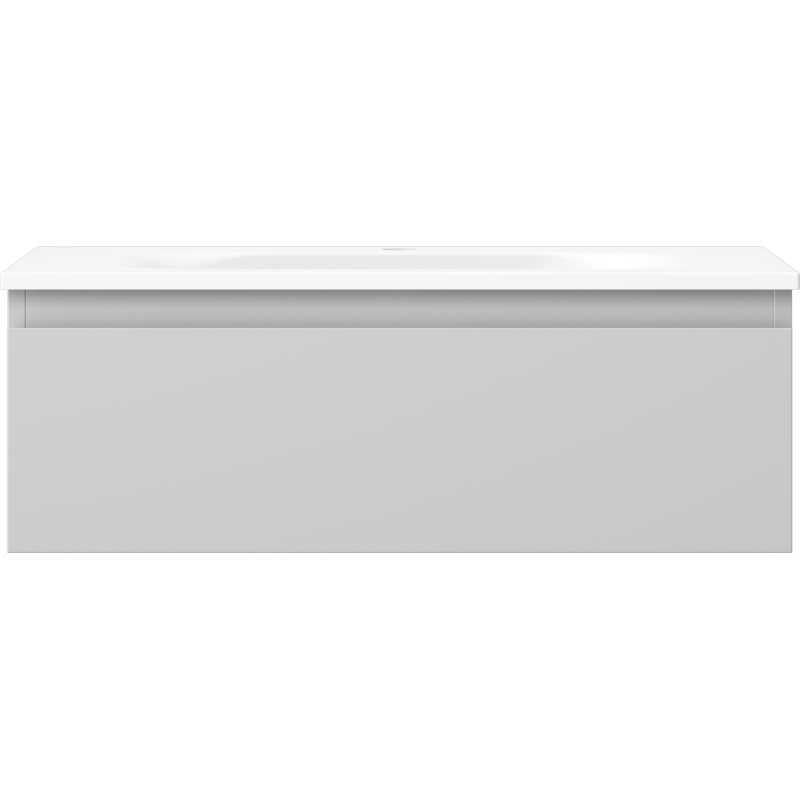 Mexen Orio Badezimmerschrank 70 cm mit Waschbecken Vela, 1 Schublade, grau matt/weiß matt - 91A10-07023-1-BF62-W23M01