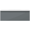 Mexen Orio Badezimmerschrank 70 cm mit Waschbecken Vela, 1 Schublade, Graphit matt/weiß matt - 91A10-07023-1-BF66-W23M01