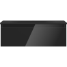 Mexen Orio Badschrank 70 cm mit Waschbecken Vela, 1 Schublade, schwarz glänzend/schwarz matt - 91A10-07023-1-BF70-W23M71