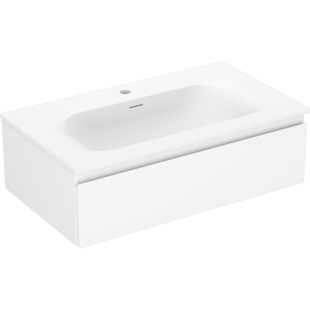 Mexen Orio Badschrank 80 cm mit Waschbecken Vela, 1 Schublade, weiß matt - 91A10-08023-1-BF01-W23M01