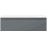 Mexen Orio Badezimmerunterschrank 80 cm mit Waschbecken Vela, 1 Schublade, Graphit matt/Weiß matt - 91A10-08023-1-BF66-W23M01