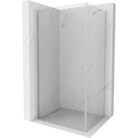 Mexen Pretoria 80 x 70 cm Drehduschkabine, transparent, Chrom - 852-080-070-01-00