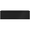 Mexen Orio Badezimmerunterschrank 90 cm mit Waschbecken Vela, 1 Schublade, schwarz matt - 91A10-09023-1-BF71-W23M71