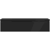 Mexen Orio Badezimmerschrank 100 cm mit Waschbecken Vela, 1 Schublade, schwarz matt - 91A10-10023-1-BF71-W23M71