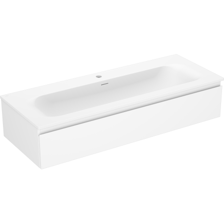 Mexen Orio Badezimmerschrank 120 cm mit Waschbecken Vela, 1 Schublade, weiß matt - 91A10-12023-1-BF01-W23M01