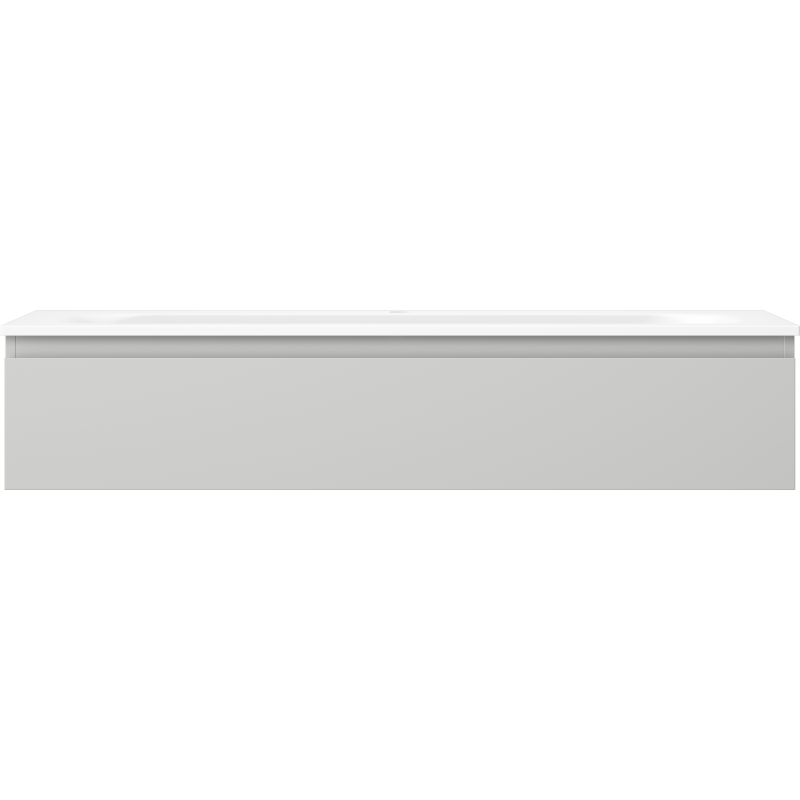 Mexen Orio Badezimmermöbel 120 cm mit Waschbecken Vela, 1 Schublade, Grau Matt/Weiß Matt - 91A10-12023-1-BF62-W23M01