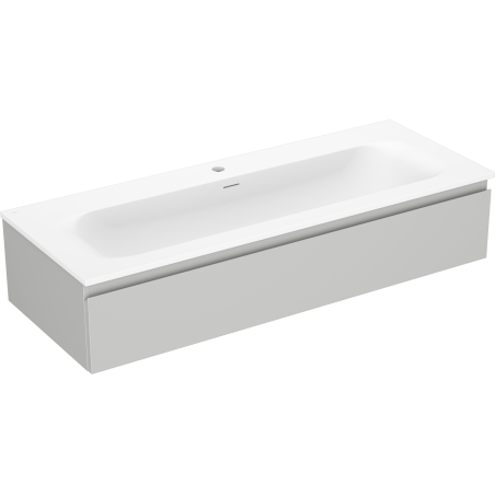 Mexen Orio Badezimmermöbel 120 cm mit Waschbecken Vela, 1 Schublade, Grau Matt/Weiß Matt - 91A10-12023-1-BF62-W23M01